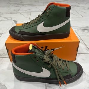 COPY - Men's Nike Blazer Mid 77 'Vintage Army' Olive Orange White DZ5176-300 Si…
